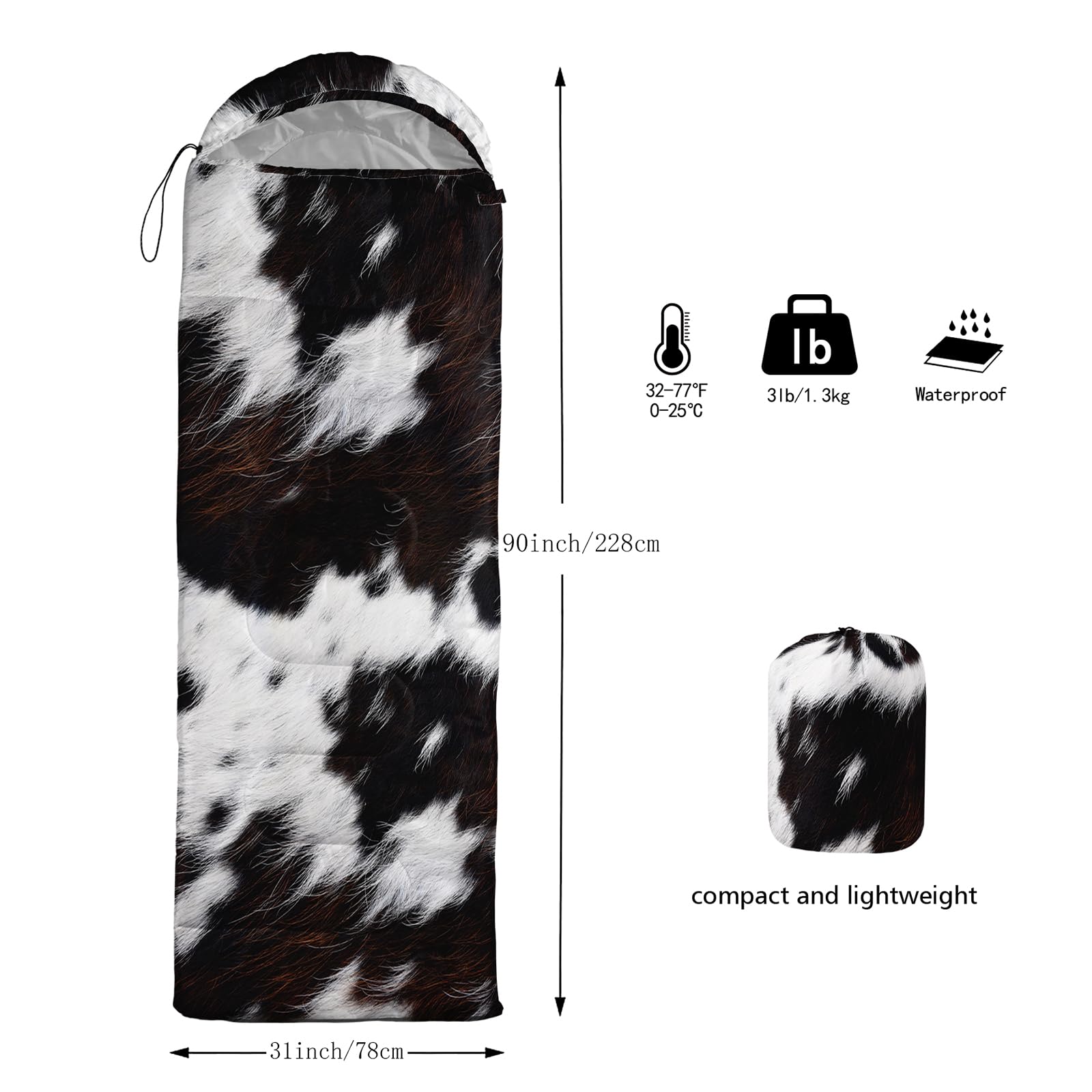 Nttopship sleeping bag waterproof shell closeup highlighting durability