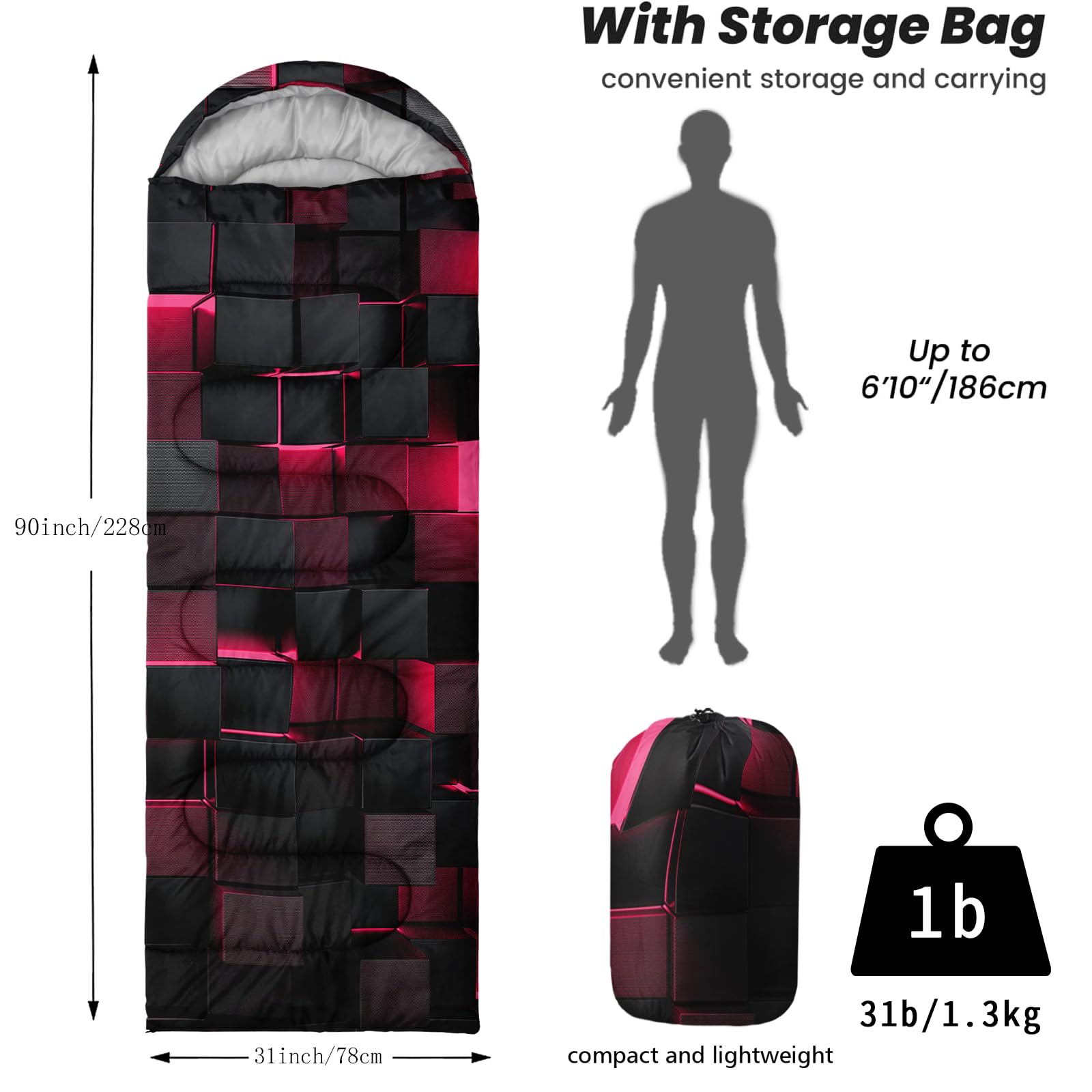 Nttopship sleeping bag waterproof shell protecting gear outdoors