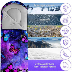 Ntttopship sleeping bag with waterproof shell protecting against damp nights.