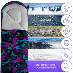 Nttopship sleeping bag zipper detail shows smooth operation and adjustable warmth.