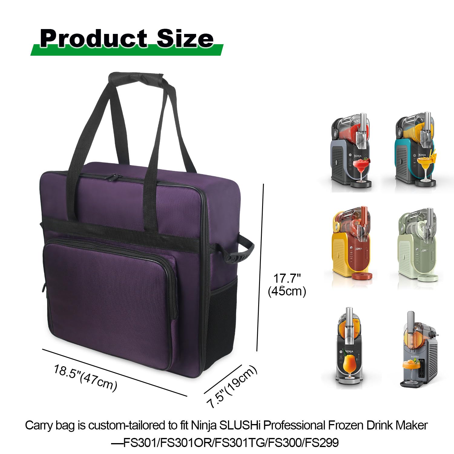 Durable 1680D nylon and 420D oxford keep the bag weatherproof and tear-resistant.