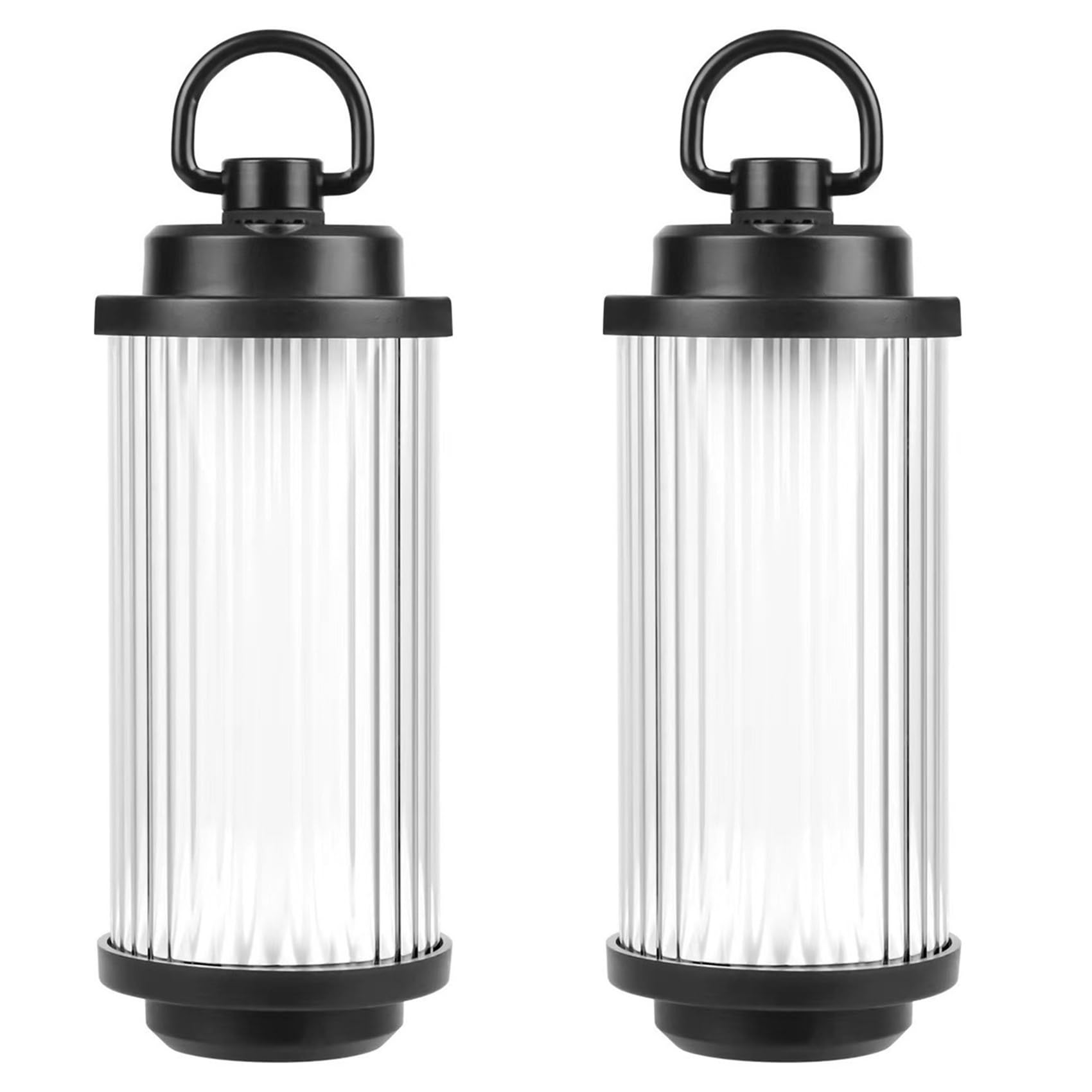Nuhikap camping lanterns 2-pack provide warm light for outdoor adventures.