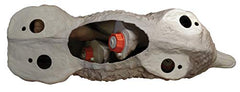 Nuisance deterrent decoy placed near barns or gardens