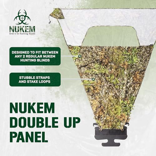 Nukem Foldable blinds store compactly for easy transport.