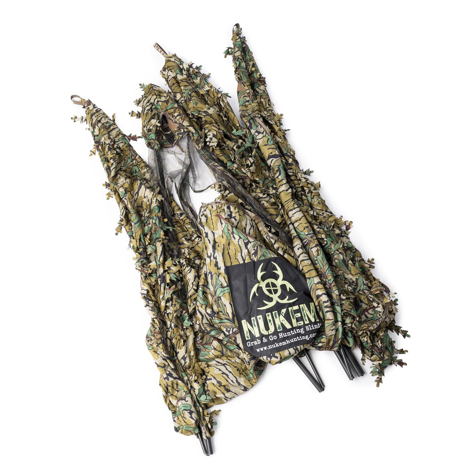 Nukem Grab & Go blind setup demonstrates quick setup for mobile hunts.
