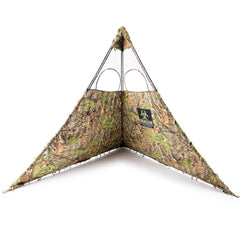 Nukem Grab & Go blind spread open showing 9-foot width for two hunters