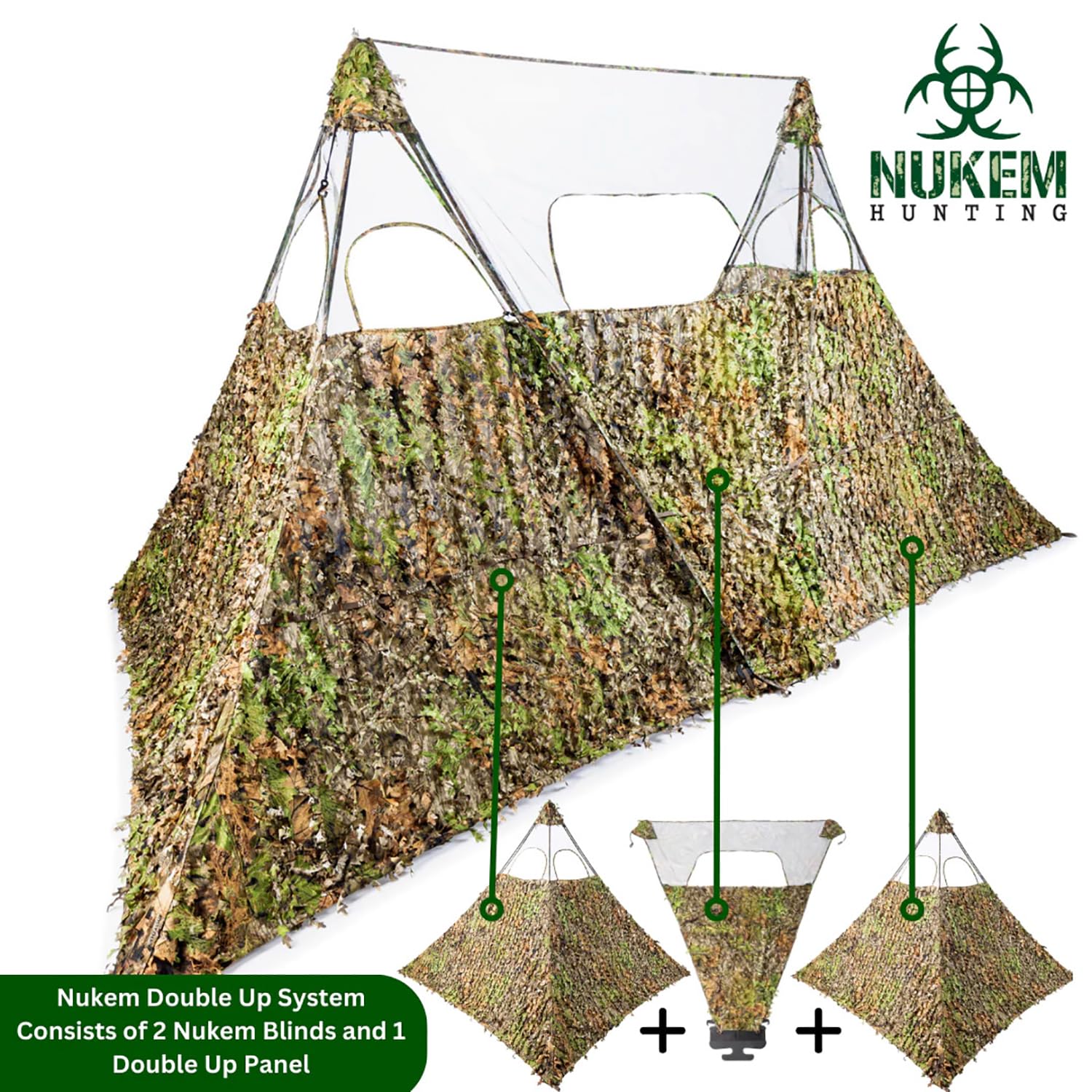 Nukem XL blind closeup shows mesh top for airflow and access.