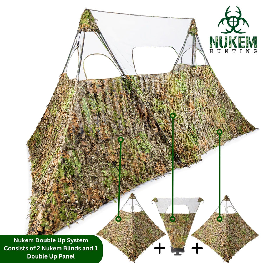 Nukem XL blind closeup shows mesh top for airflow and access.