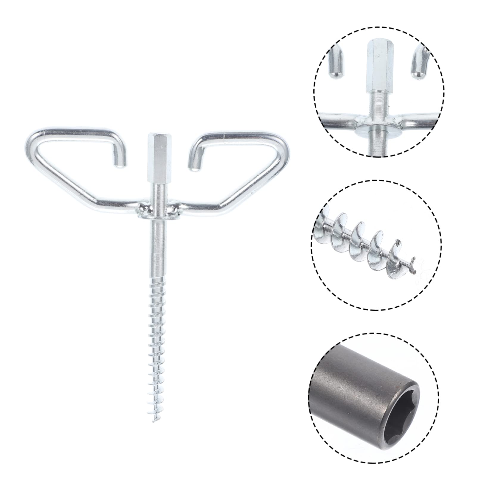 NULYLU easy pull-out ice anchor allows quick removal.
