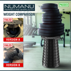 NUMANU XXL Stool 360-swivel-seat highlights cushioned swivel for versatile comfort.