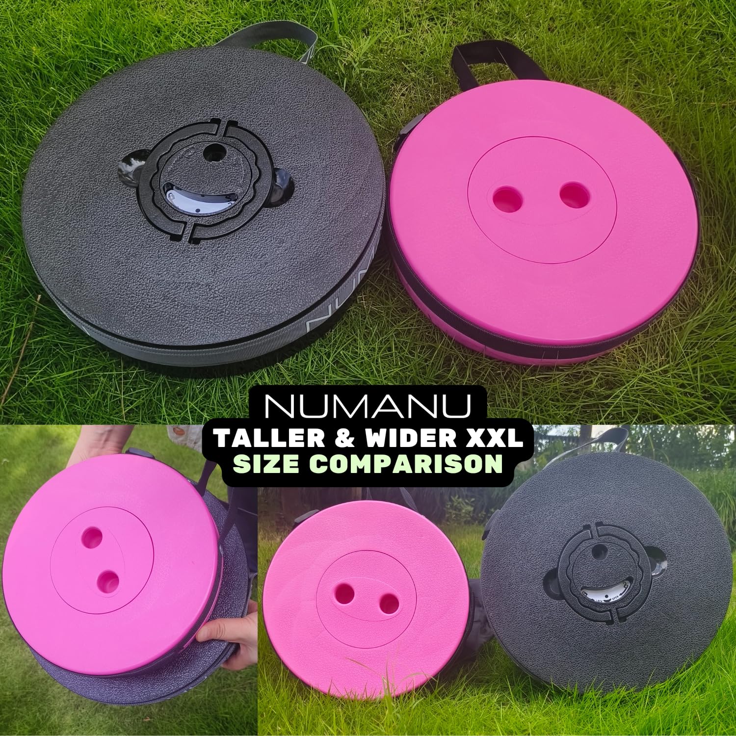 NUMANU XXL collapsible stool waterproof carry bag keeps gear dry