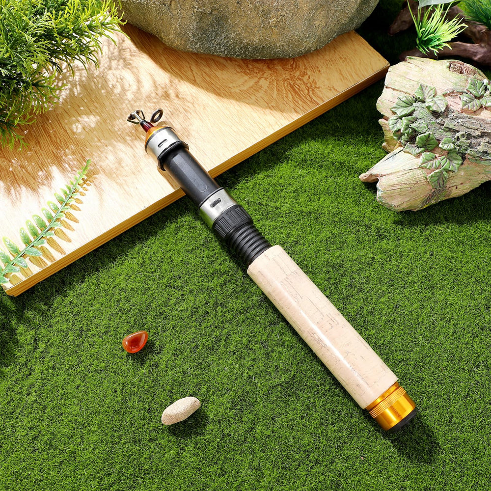 Fishing rod mounted with reel (not included)
