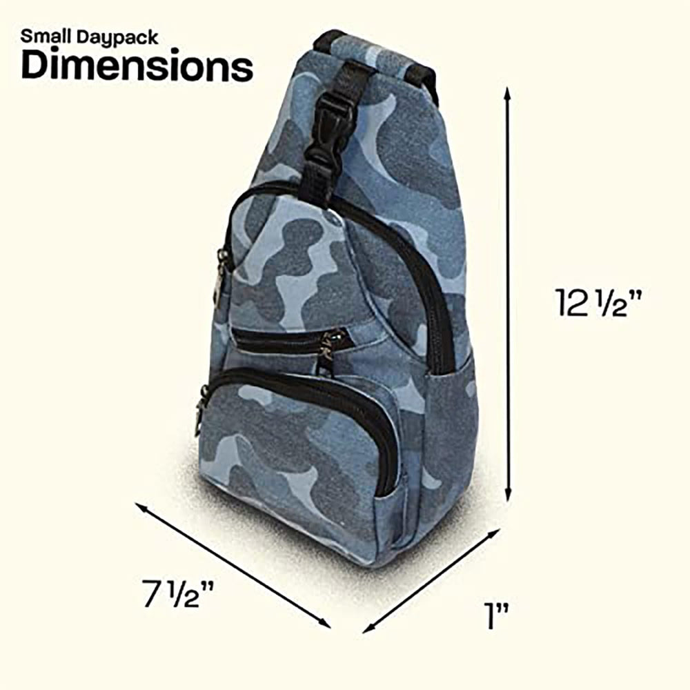 Nupouch Anti-Theft Daypack can be worn across chest or back.