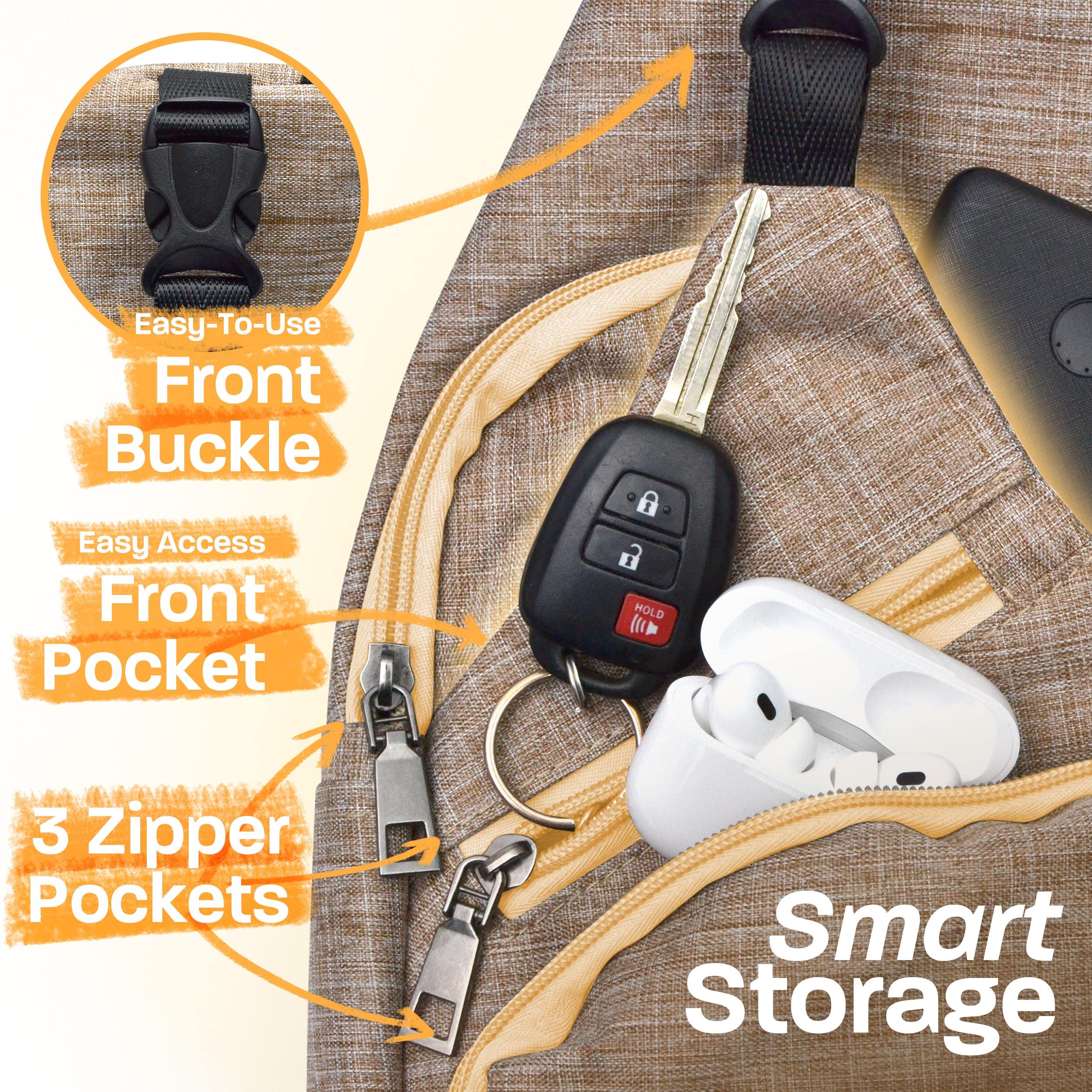 Nupouch Anti-Theft Daypack ergonomic strap supports all-day comfort.