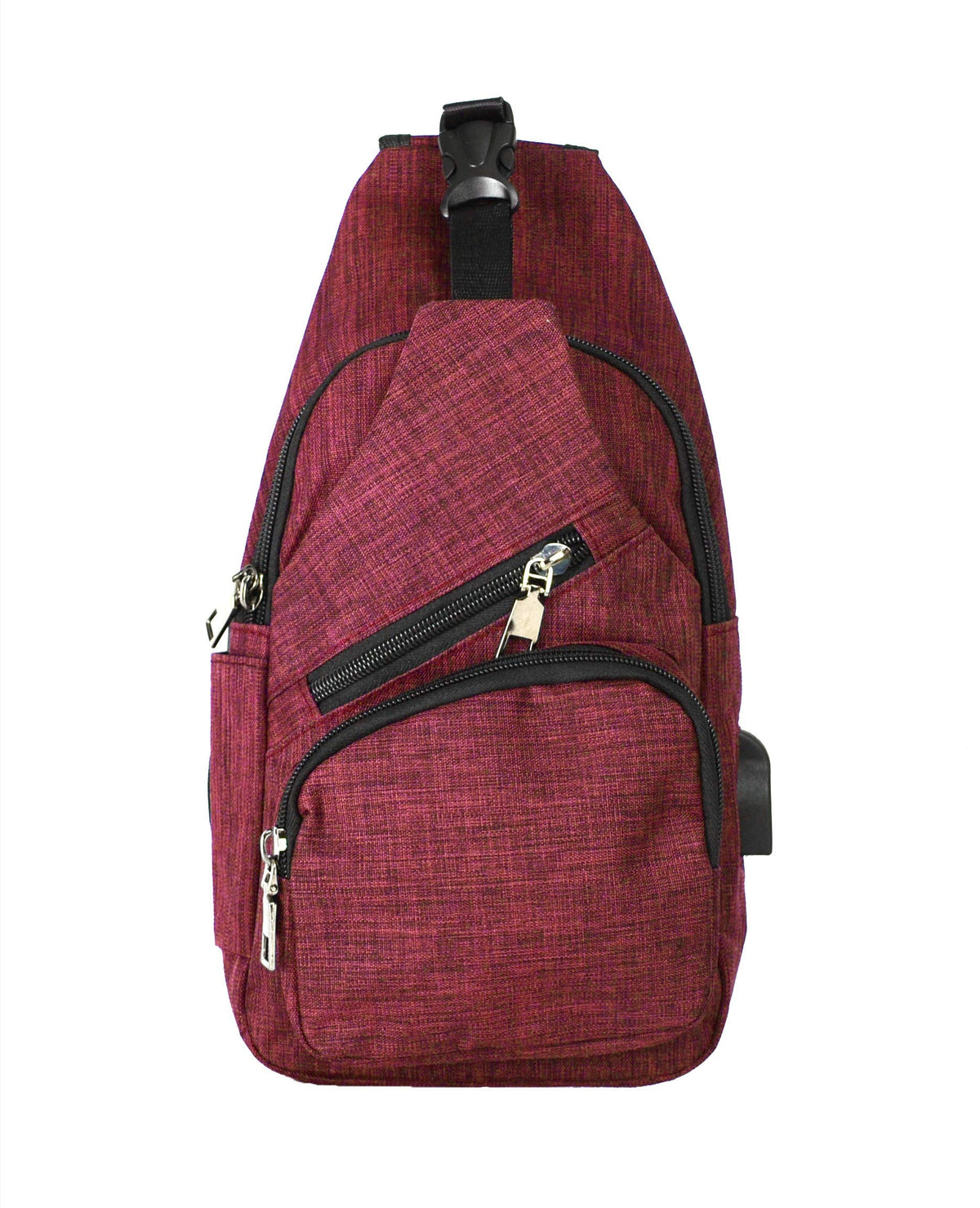 Nupouch Anti-Theft Daypack front view shows secure crossbody design for urban travel.