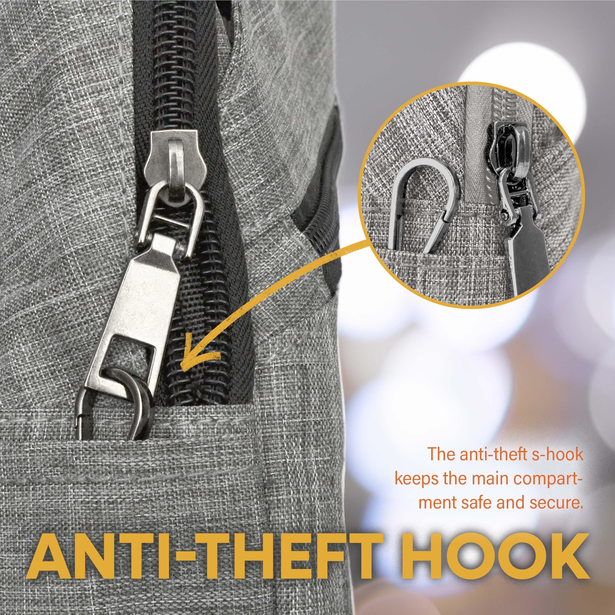 Nupouch Anti-Theft Daypack adjustable strap and back panel deliver comfy wear.