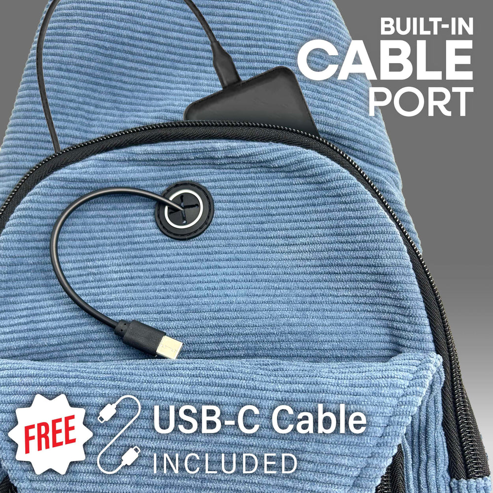 Nupouch Anti-Theft Daypack water-resistant fabric protects belongings from rain.