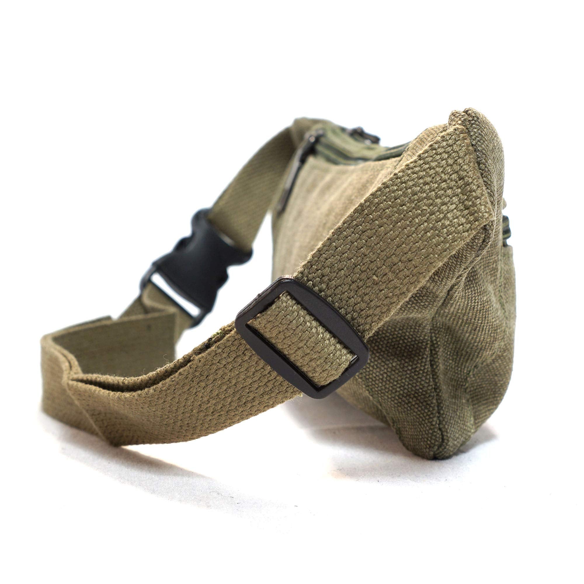 Nupouch Tahoe Slim Hip Pack army green zippered pockets keep items organized