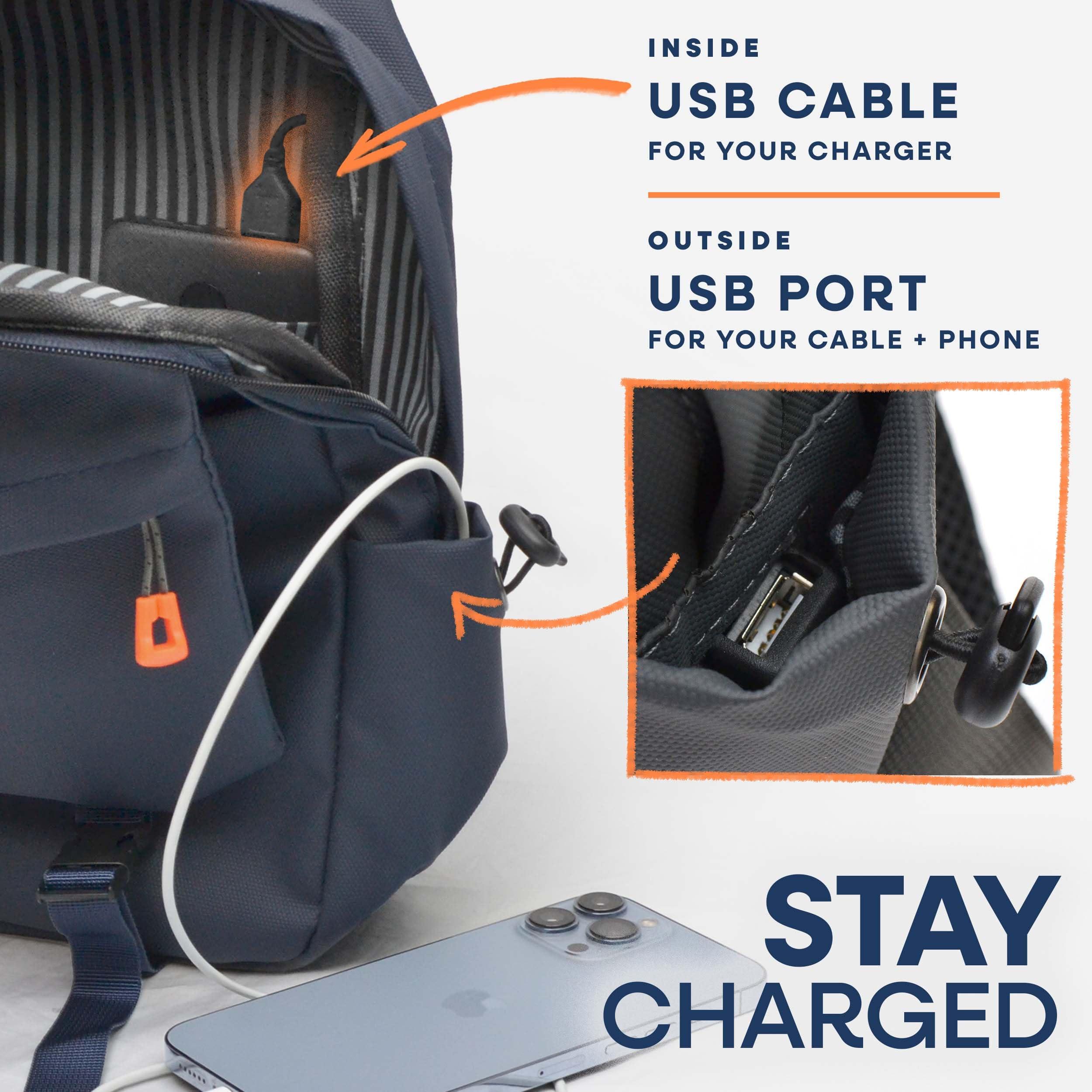 Nupouch Venture sling bag interior main compartment for organized storage