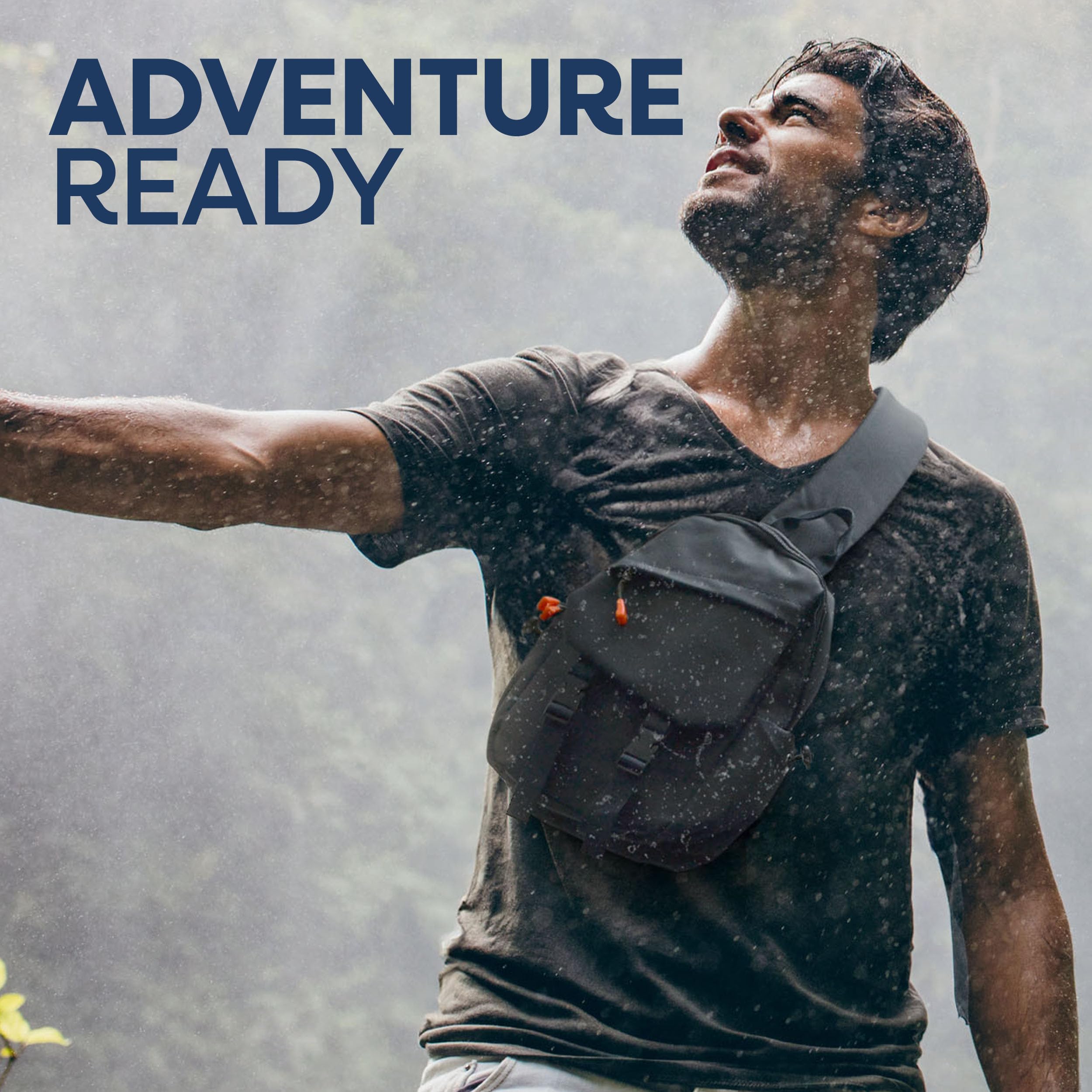 Nupouch Venture sling bag inside USB cable for external battery