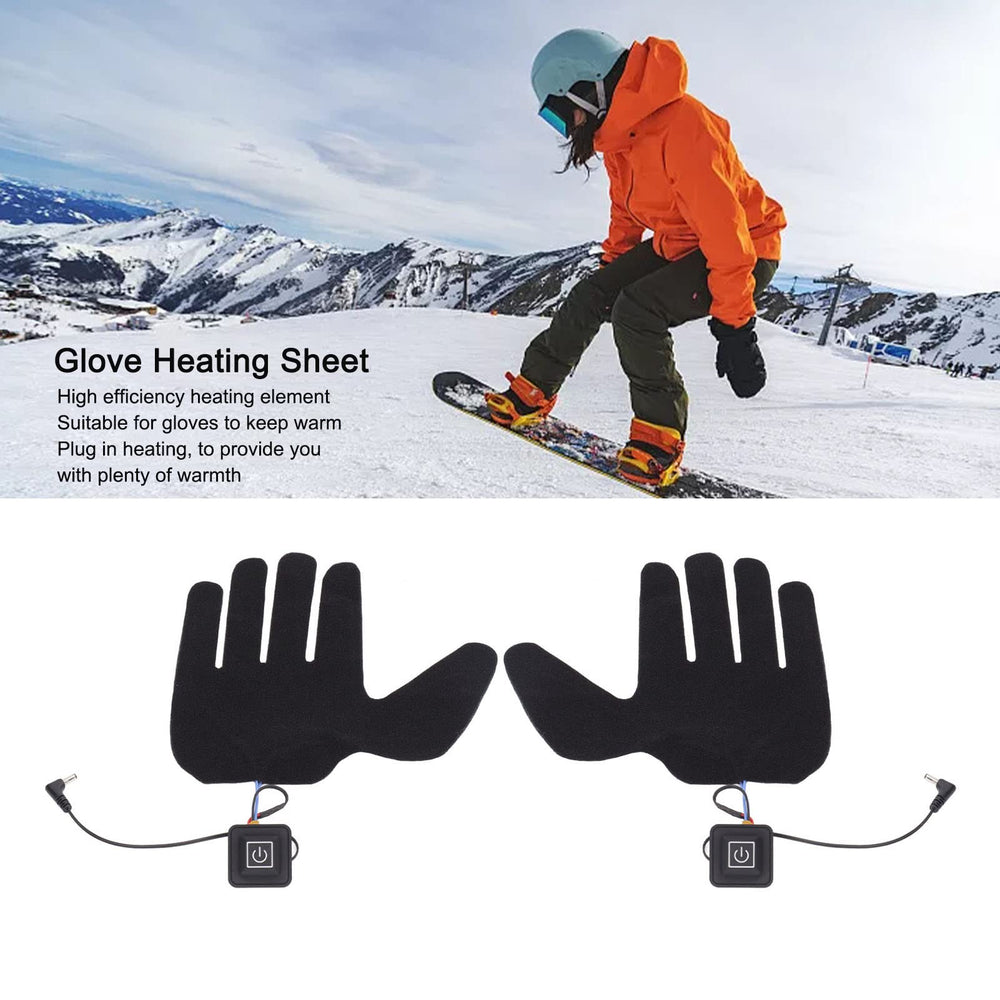 Nurnesy heated gloves pad three adjustable levels shown on control panel