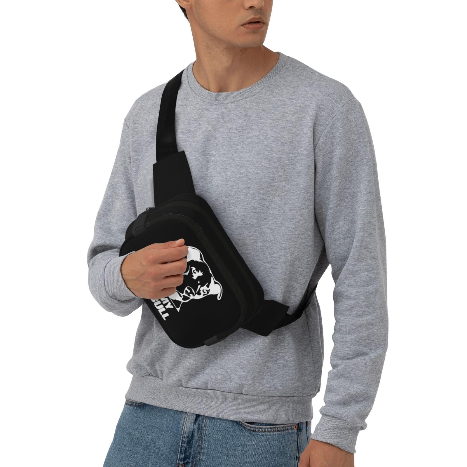 NUSDB Pitbull waist pack in outdoor setting during activity