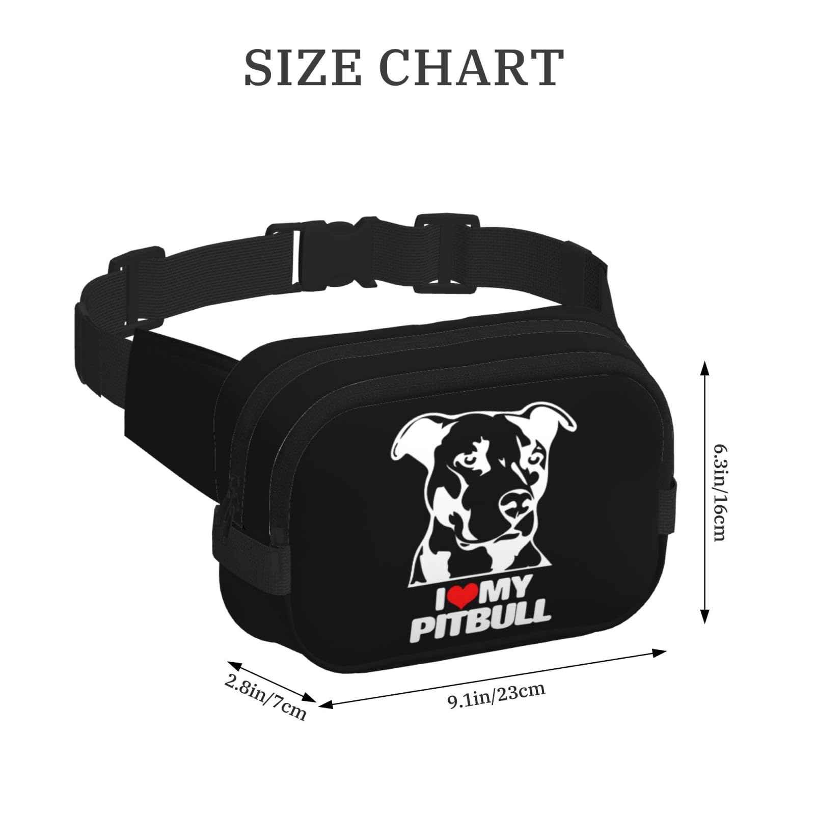 NUSDB Pitbull waist pack zipper detail ensures secure storage