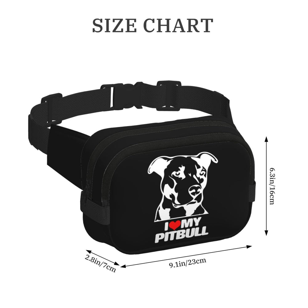NUSDB Pitbull waist pack zipper detail ensures secure storage