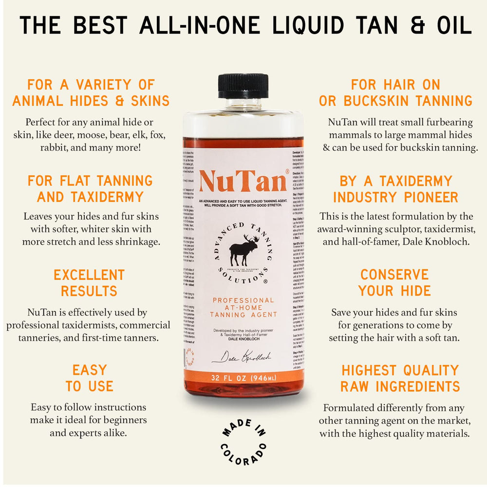 NuTan hides processed show a soft finish for hair-on hides.