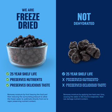 Nutrient Survival 25-year shelf-life packaging signals long-term preparedness for storage.