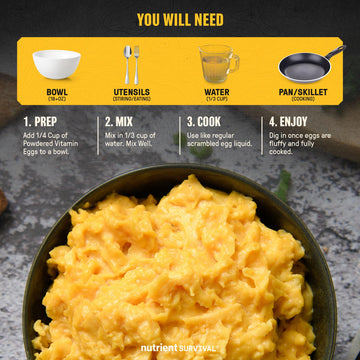 Nutrient Survival-no-artificial-colors-flavors-preservatives emphasizes clean ingredients.