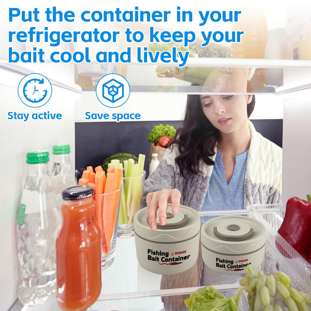 Stackable insulated bait container designed for anglers