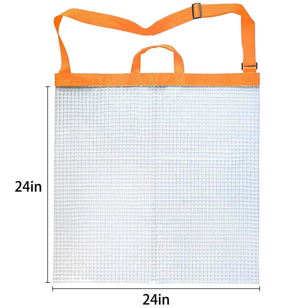 Carrying handle with adjustable shoulder strap on the bag