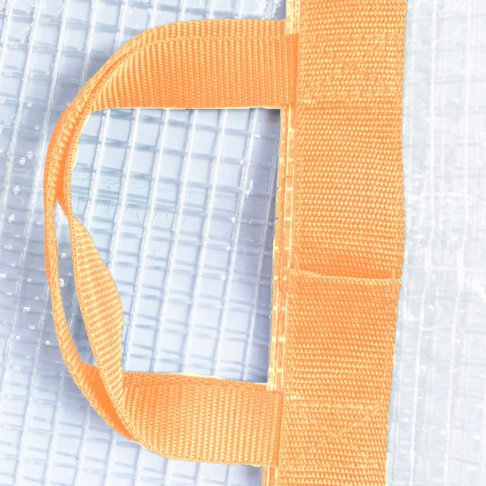 Bag laid flat showing 24x24 inch dimensions for tournament use