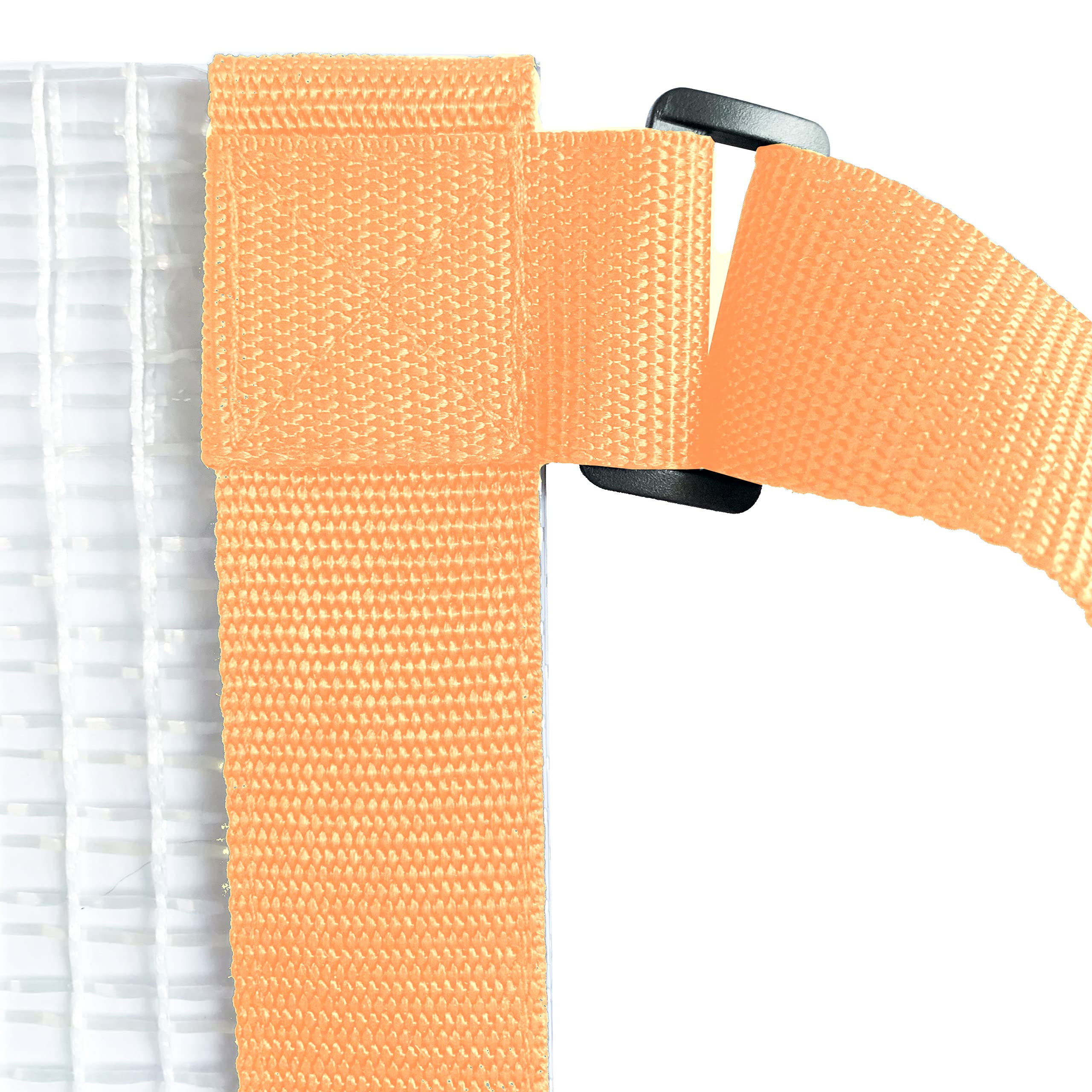 Transparent viewing bag in orange for easy catch visibility