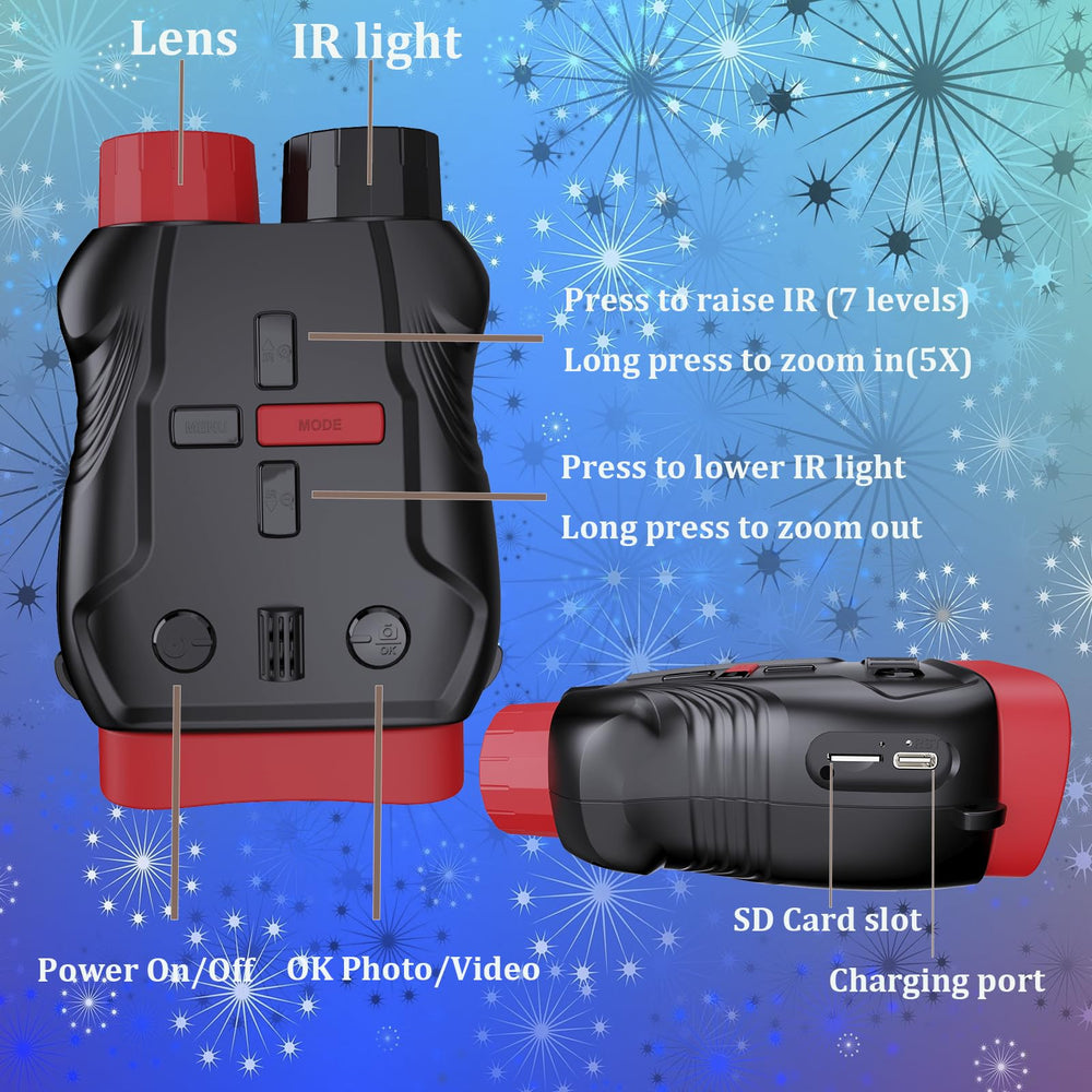 Nvgfelis camera includes 32GB memory card for immediate recording
