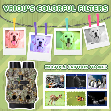 Nvgfelis kids camera 7 gears night vision for versatile nighttime use