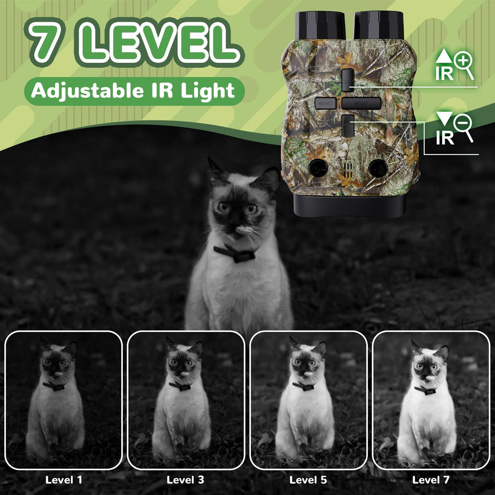 Nvgfelis kids camera night-vision goggles on head for hands-free wildlife viewing