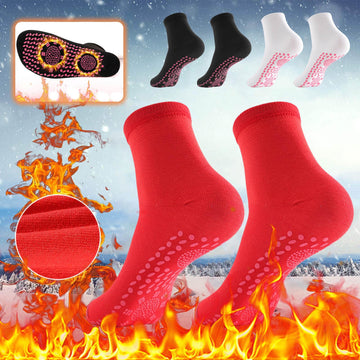 Nwxunt heated socks black color detail shows insulation weave.