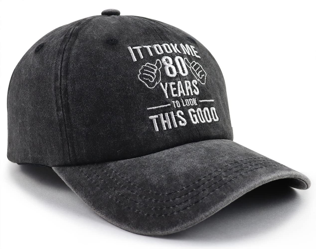 Six-panel crown with embroidered eyelets for ventilation