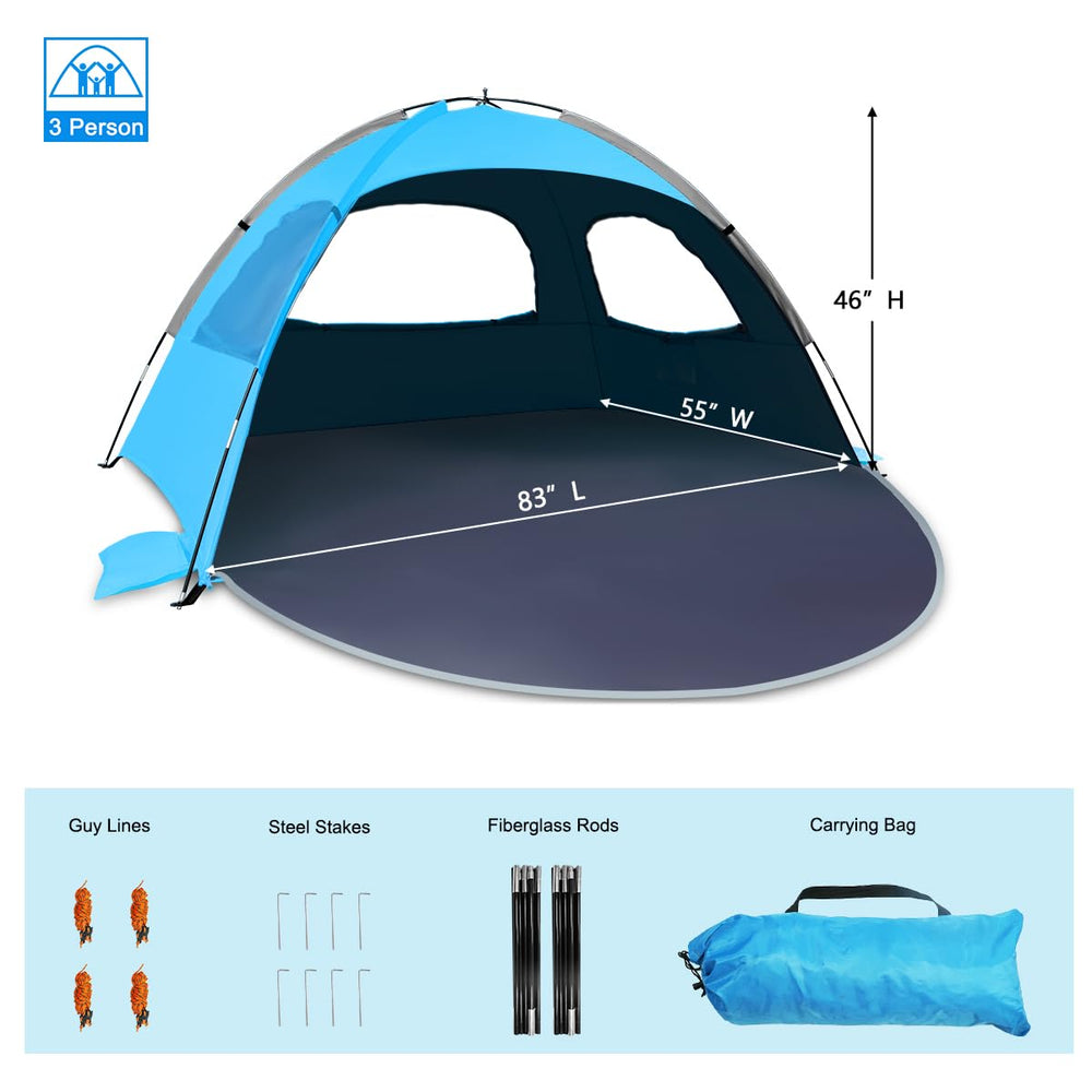 NXONE Beach Tent carry bag simplifies transport and storage.