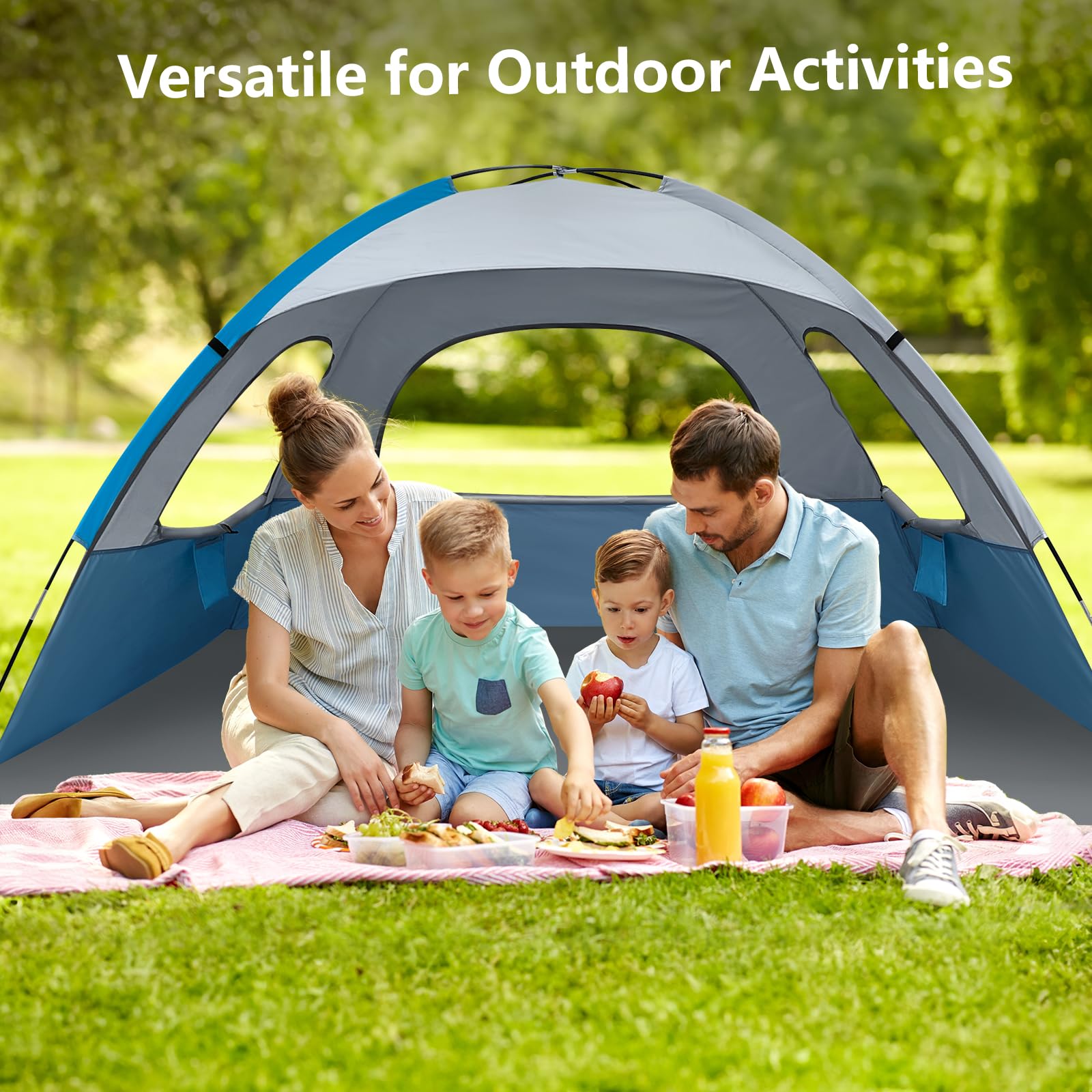 NXONE Beach Tent offers ample family space for six