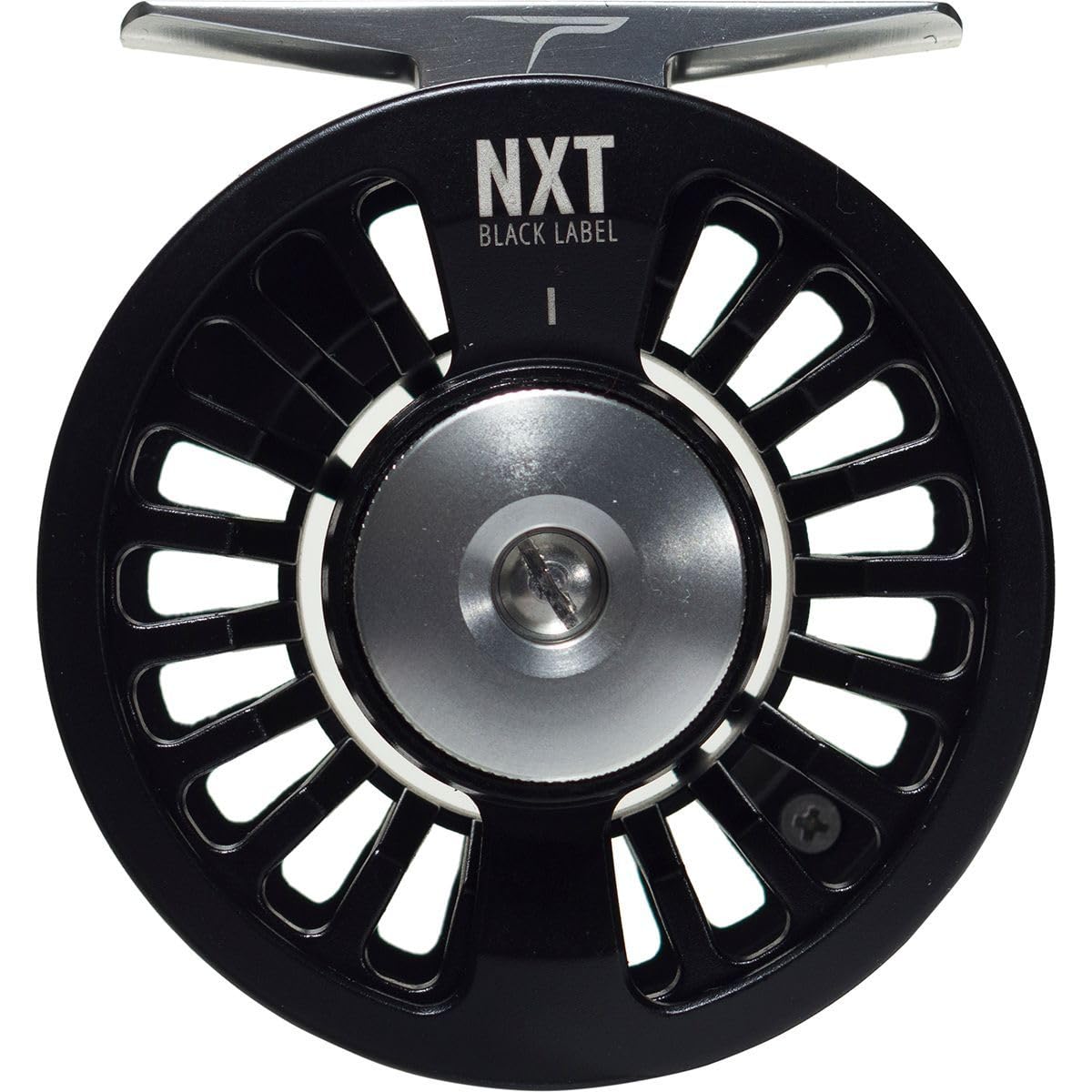 NXT Black Label I Reel - front view in black finish