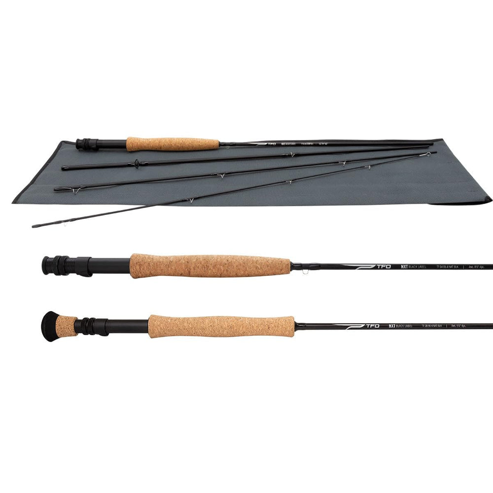 Close-up of NXT Black Label fly rod guides