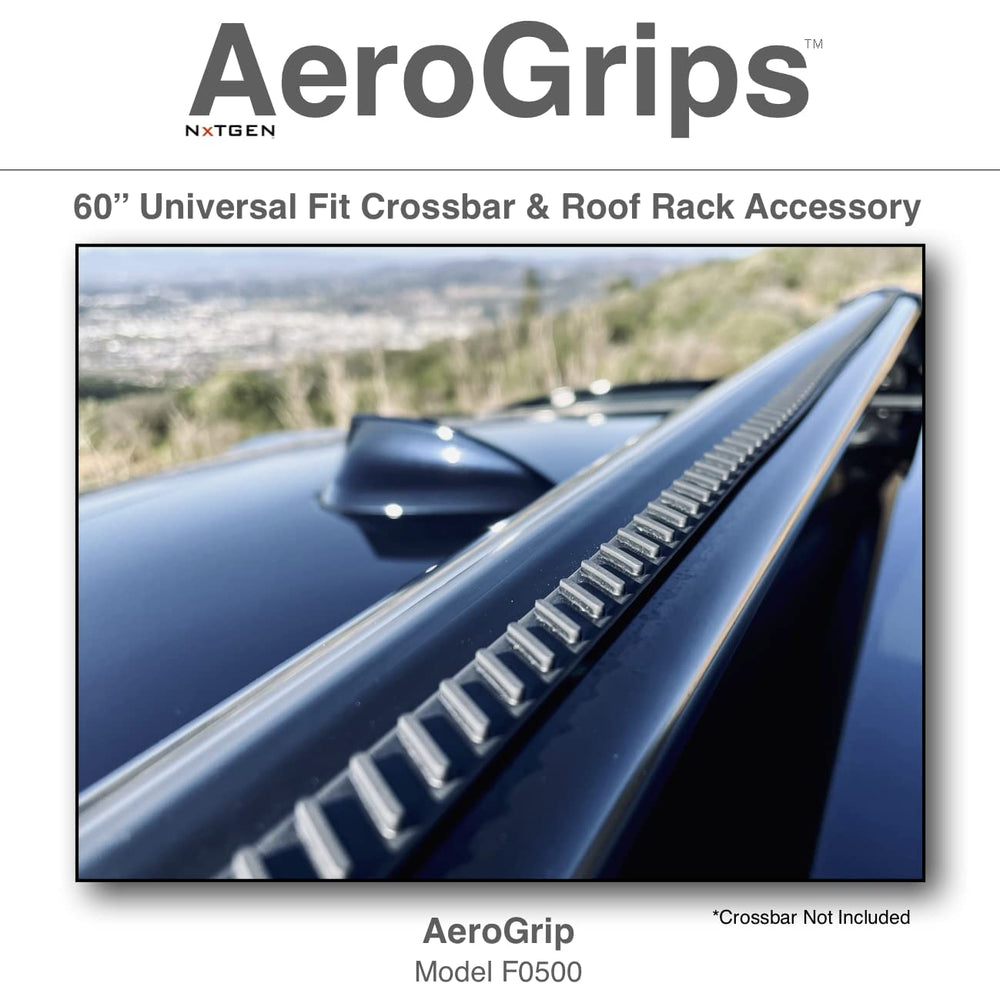 AeroGrips installed on a roof rack improving stability