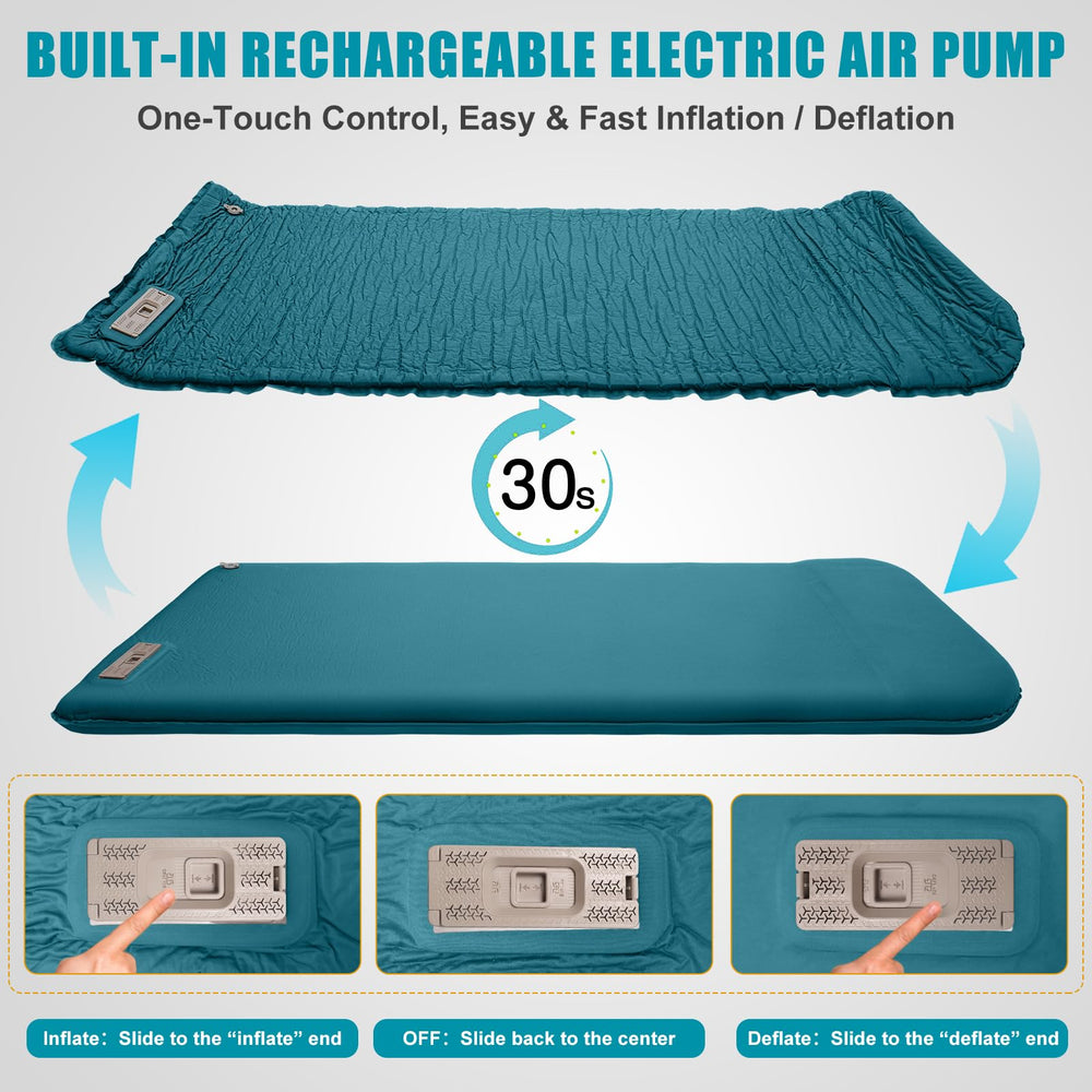 NYECHTO built-in air pump inflates easily for on-site setup.