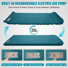 NYECHTO built-in air pump inflates easily for on-site setup.