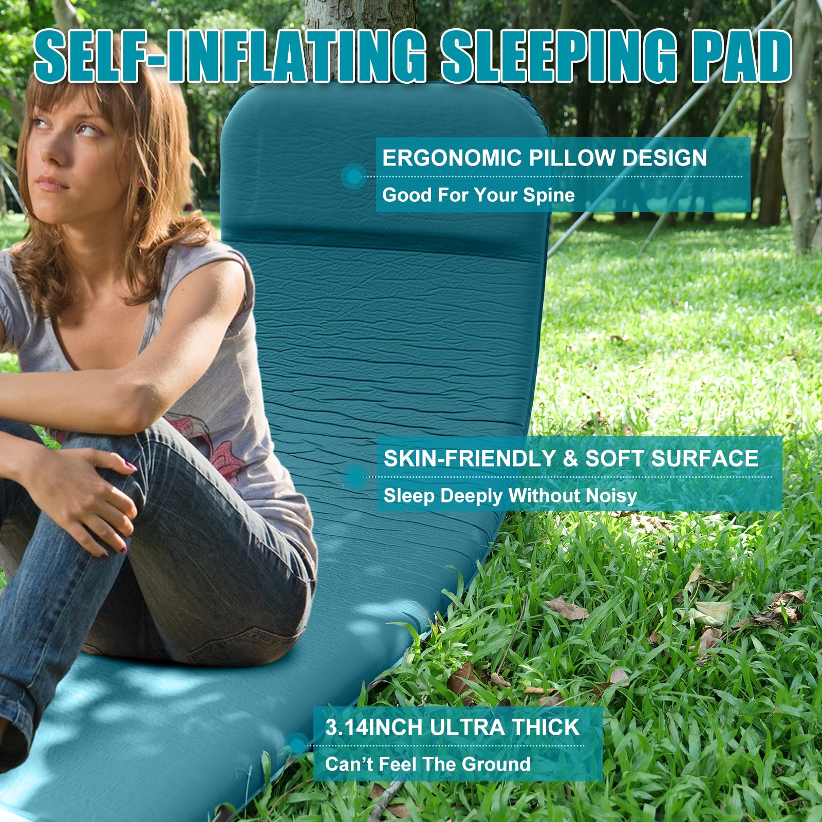 NYECHTO durable 50D knit fabric keeps nights quiet, breathable, and comfortable.