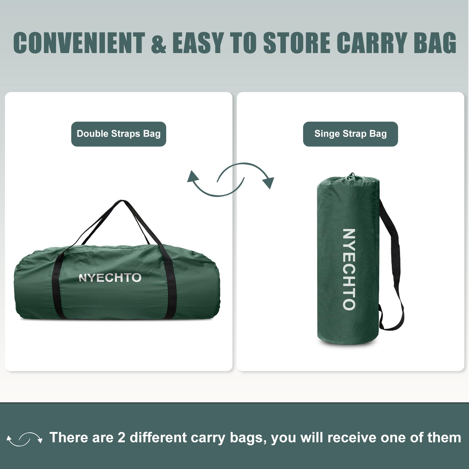 NYECHTO folded compact size for easy transport and storage