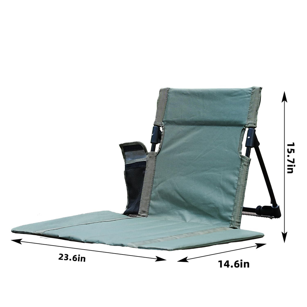 Nyeullcy camping backrest cup-holder closeup highlights built-in beverage convenience.